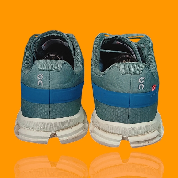 On Cloud Men's Cloudflow Men's Sea Blue Mesh Running  Sneakers Size 8 GUC - Picture 8 of 15